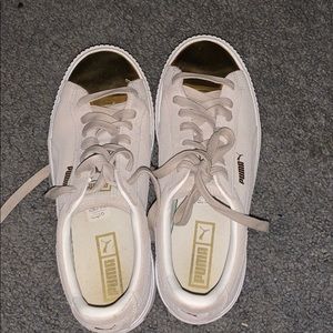 Suede Platform Gold Toe Puma